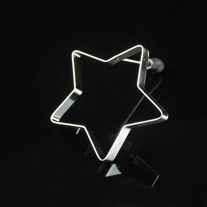 
Stainless Steel Omelet Mold round heart flower shape with plastic holder 