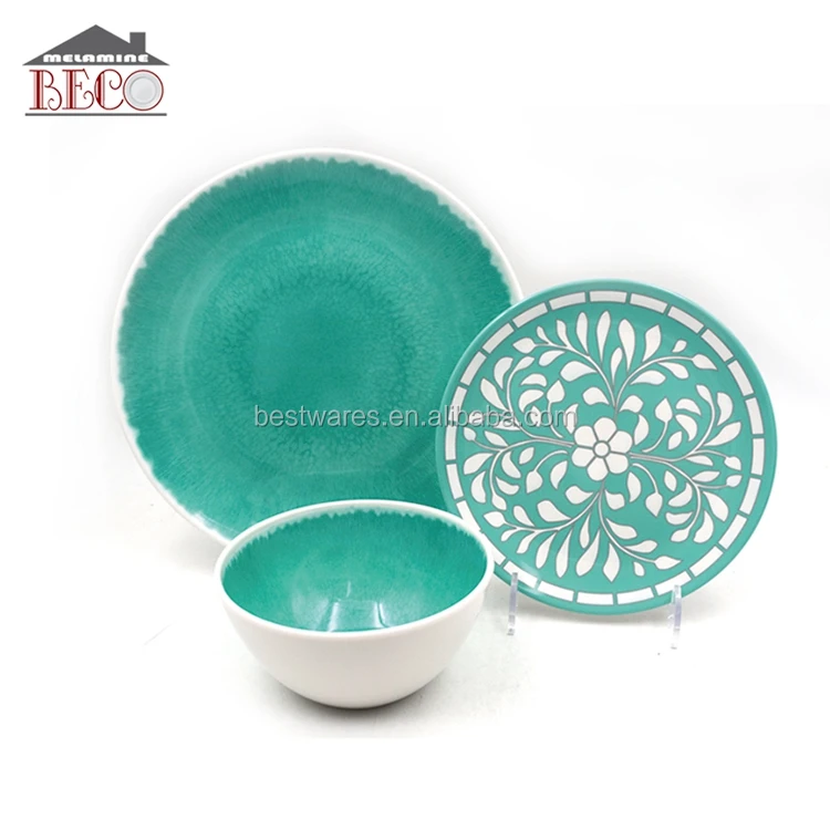 2020 New Design Outdoor Plastic Melamine Dinnerware Set