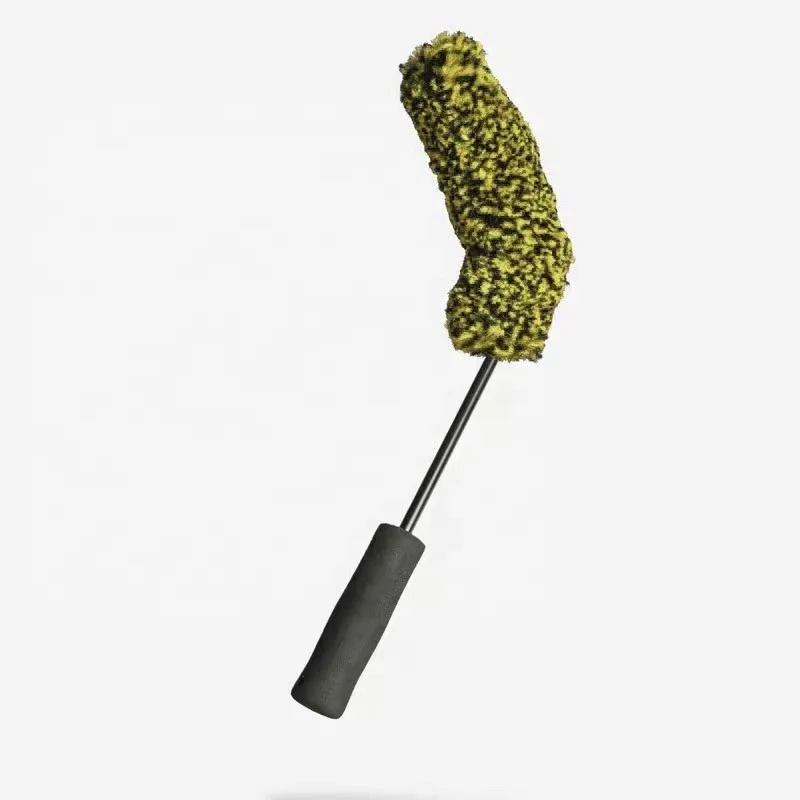 CR Auto EVA handle Wool Microfiber Car Wheel Washing Cleaning Detailing Brush For Auto Detailing
