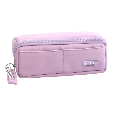 Multi-layer large capacity pencil bag  simple ins Wind Day system divider large opening student pencil case for child