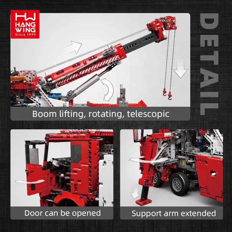HW High Industry Machine Truck Road Rescue Vehicle Toy Sets To Build And Display Model Building Bricks 4883pcs