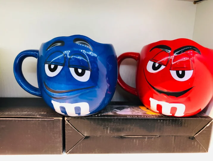 m & m.s milk chocolate beans expression design milk ceramic mug  cute coffee mugs for girls multicolored