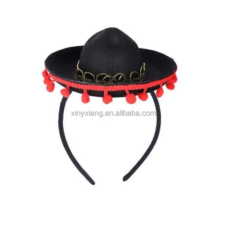 Factory Wholesale Mexican Decorative Mini Charro Felt Hat 5 Pack Set Fiesta Assortment, Mini Mariachi Sombrero Charro Hat