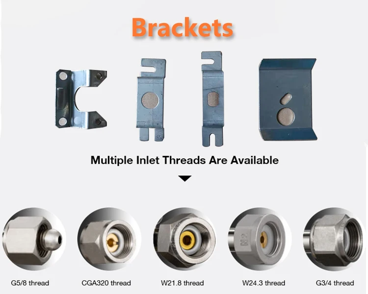 Co2 Dual Gauge  Beer Regulator For Homebrew With Pressure Relief Safety Valve 0-3000psi W21.8/CGA 320 Co2 Gauge Tools