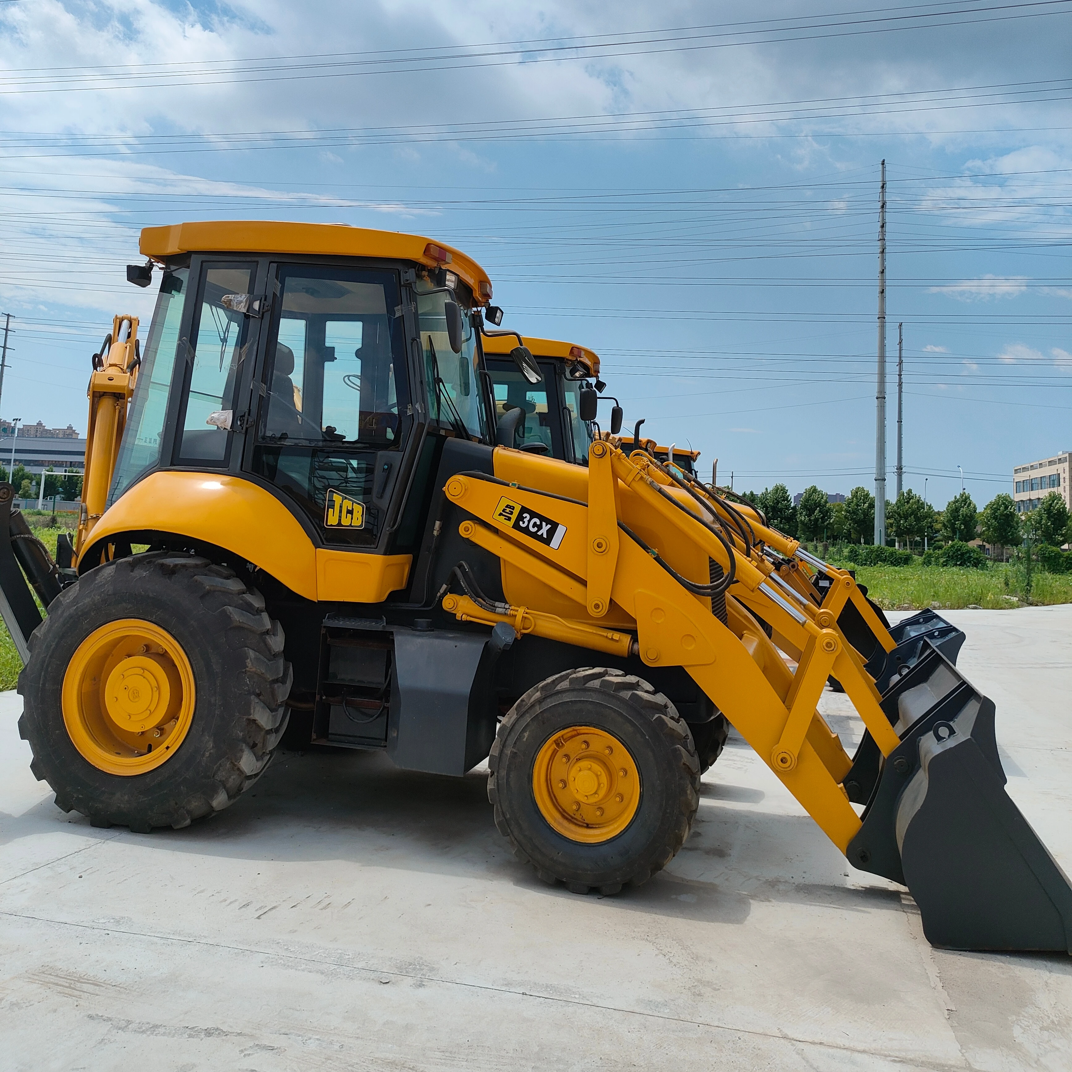 Оригинальный JCB 3cx небольшой колесный экскаватор-погрузчик б/у с основным двигателем и компонентами коробки передач