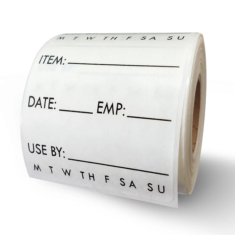 Factory Supplier Packaging Label Customized Dissolvable Food Label Printing Stickers Roll for Kitchen