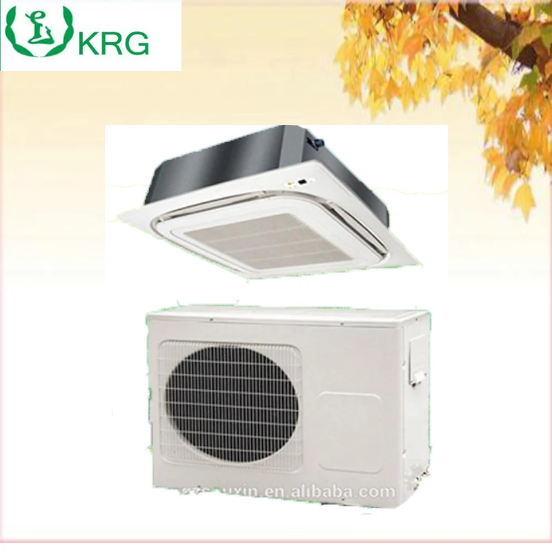 1.5 ton central air conditioner 2 hp  ceiling cassette factory customize CE large room high quality good price 4 way cassette