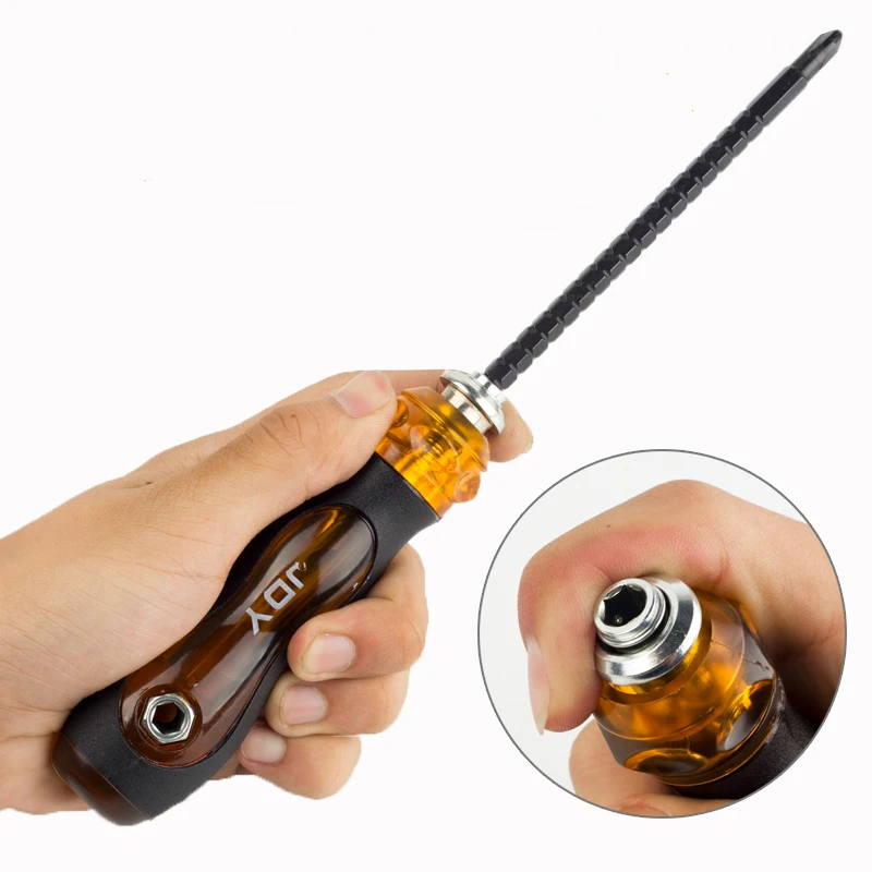 multi function flexible ratchet screwdriver cheap T handle length adjustable 2 in 1 screw driver