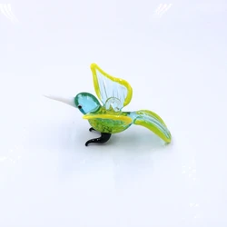 Hanging Murano Glass Animal Handicraft Art Sculpture Hummingbird Figurine Ornaments