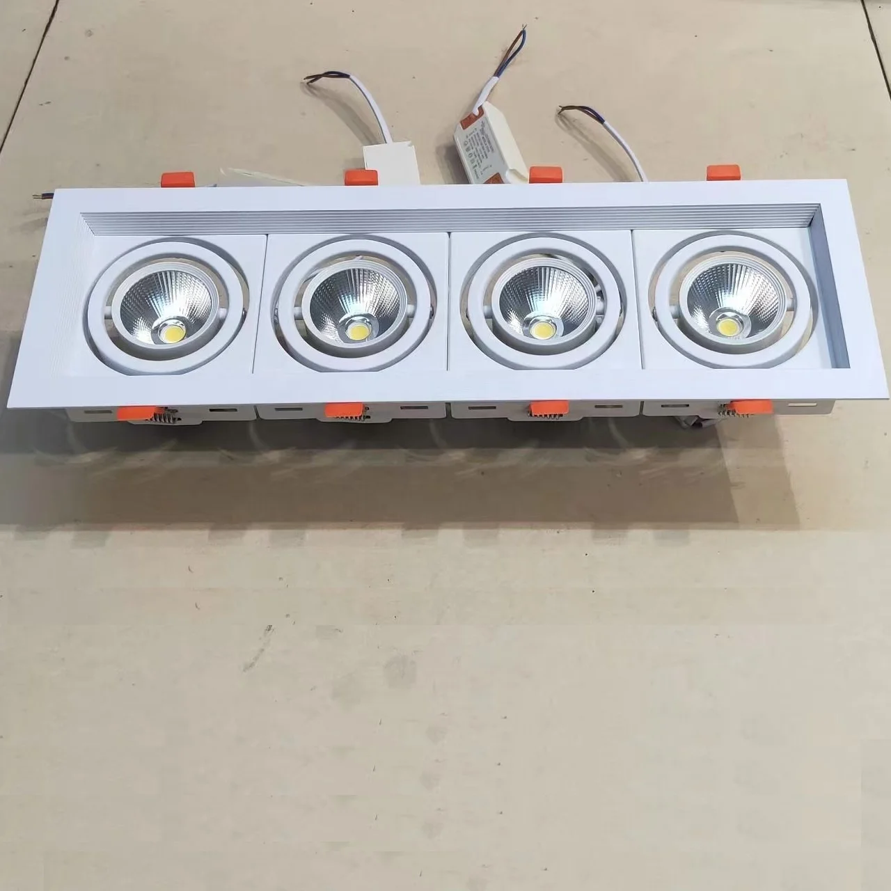Office saa 4 5 four mini adjustable grille spot head cob light 6w 12w 20w 30w recessed led square downlight