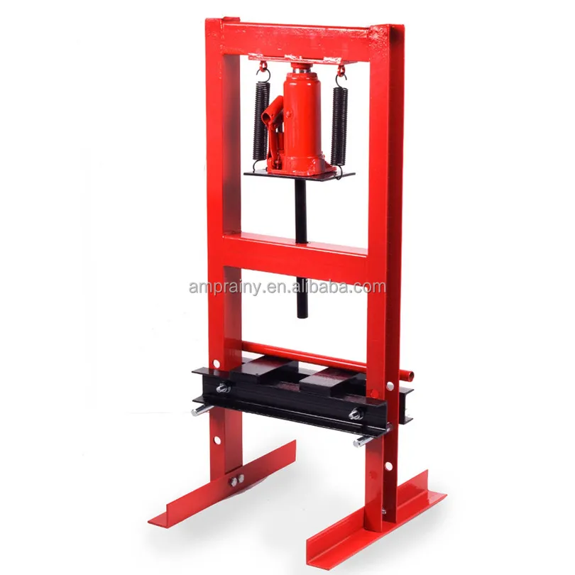 vehicle equipment Hydraulic Shop Press 6 Ton H-Frame Hydraulic Press  with Heavy Duty Steel Plates with bottle jack