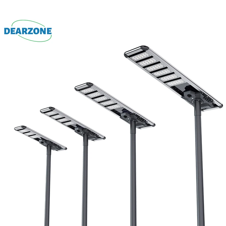 Remote Control Solar Street Light All in One Solar Street Light IP65 Die Cast Aluminum 180lm/w High Lumen 150w 200w 250w 300w 80