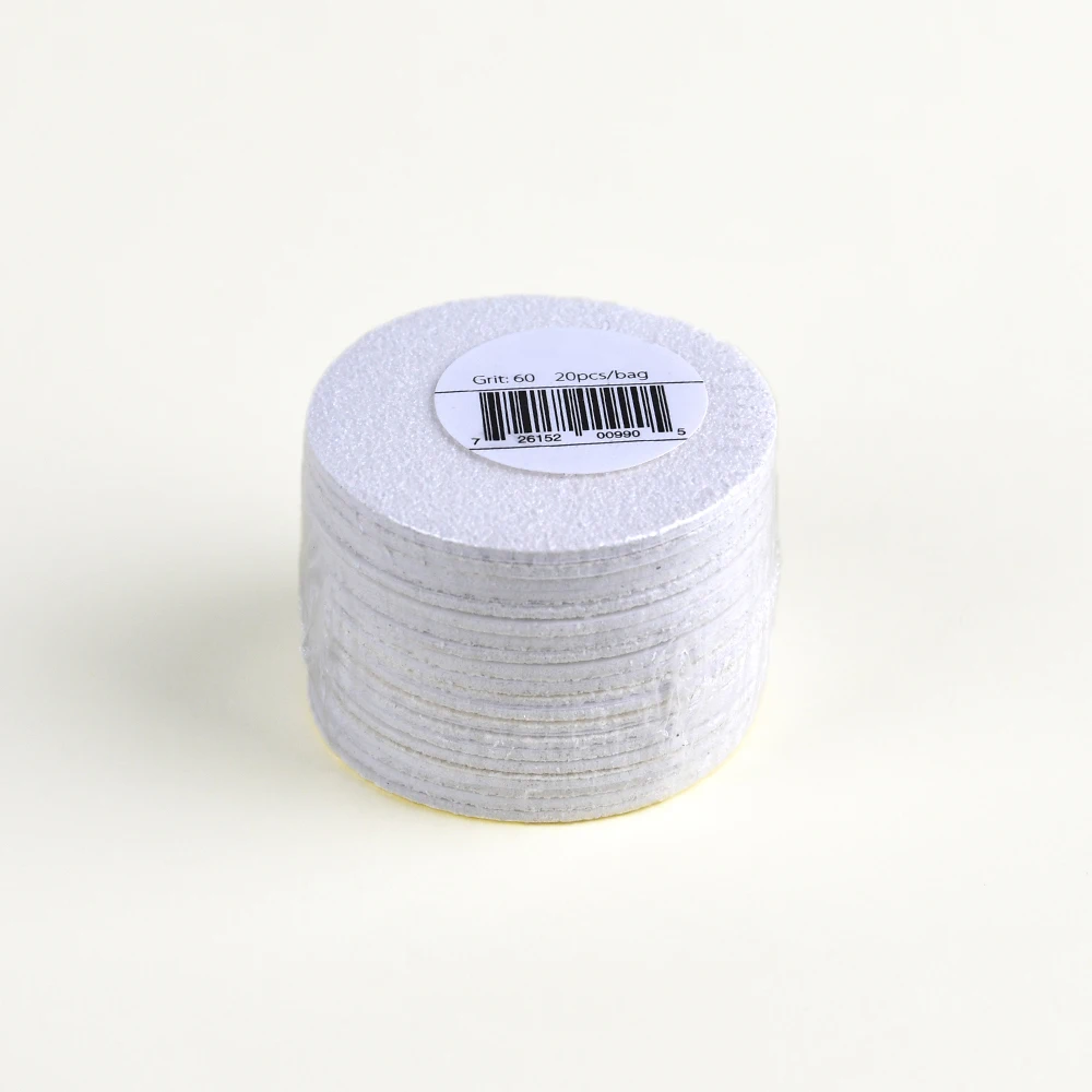 Professional OEM Custom Adhesive White Sanding Disc For Electric Foot Grinder Replacement