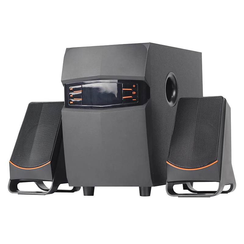 Популярная модель 2,1, мультимедийная Компьютерная акустическая система с сабвуфером