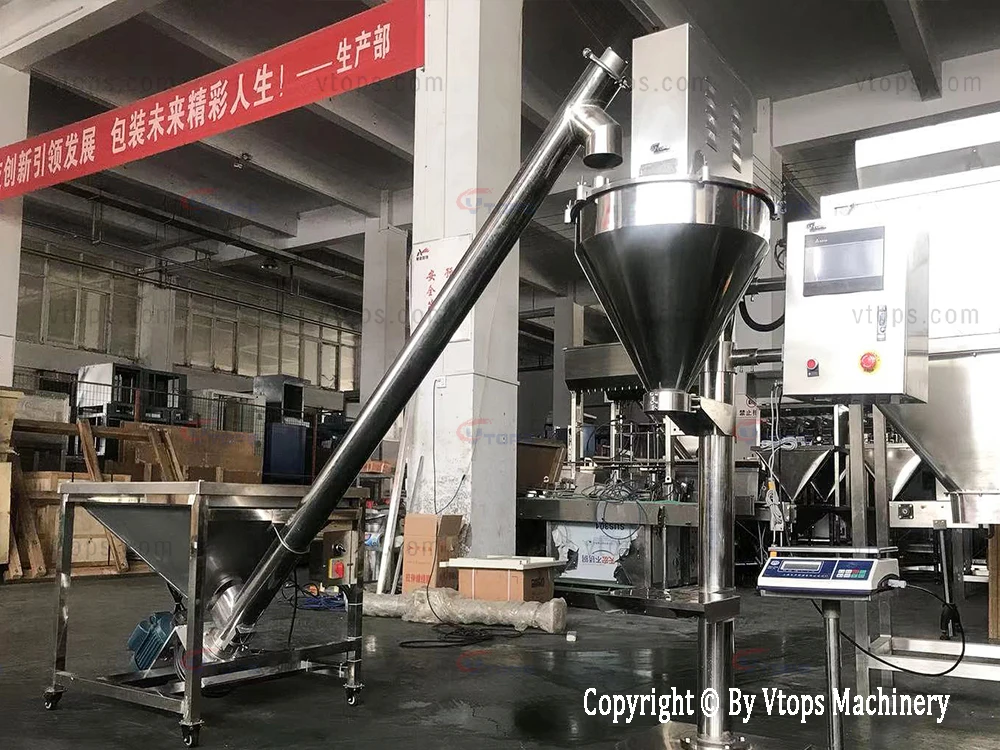 ABC Dry Chemical Powder Semi Automatic Vertical Auger Type Powder Filling Machine