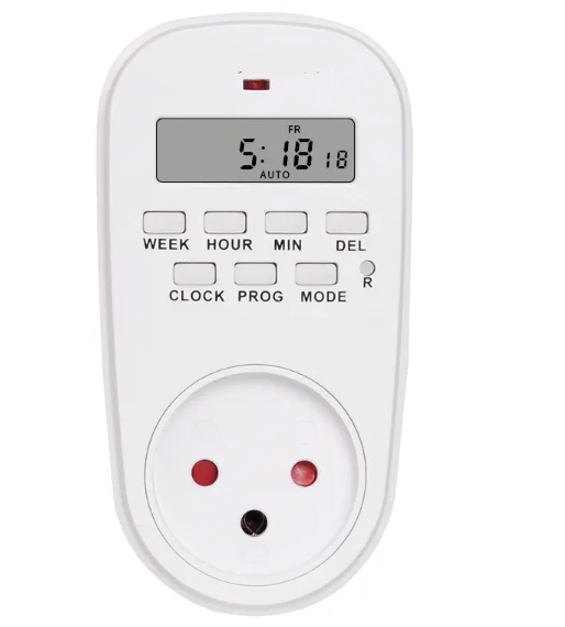 Электронный цифровой таймер, штепсельная вилка, кухонный таймер, розетка, 7 дней, 12/24 часов, программируемый таймер