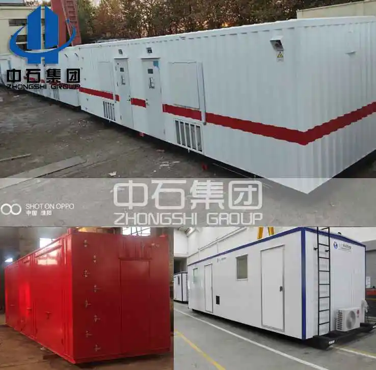 Container house for temporary oilfield worker camp and drilling construction