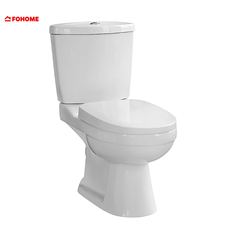 
Save water washdown two piece toilet and full pedestal basin set 