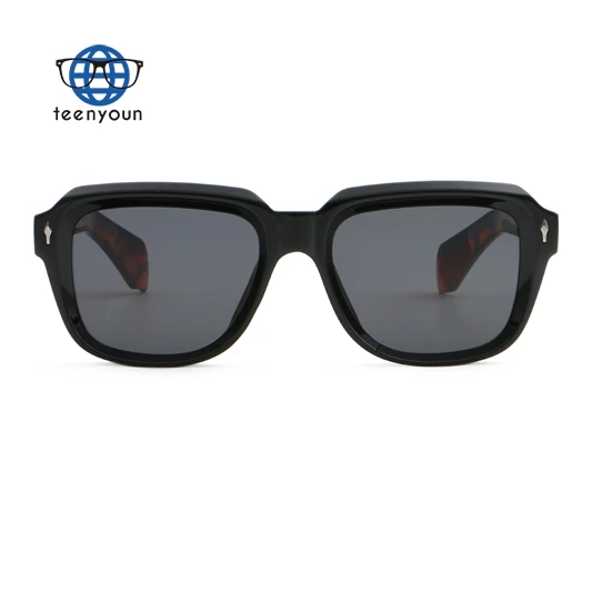 Teenyoun Eco Friendly Men Male Designer Sunglasses Oem Luxury Brand China Ladies Retro Square Sunglasses Wholesale