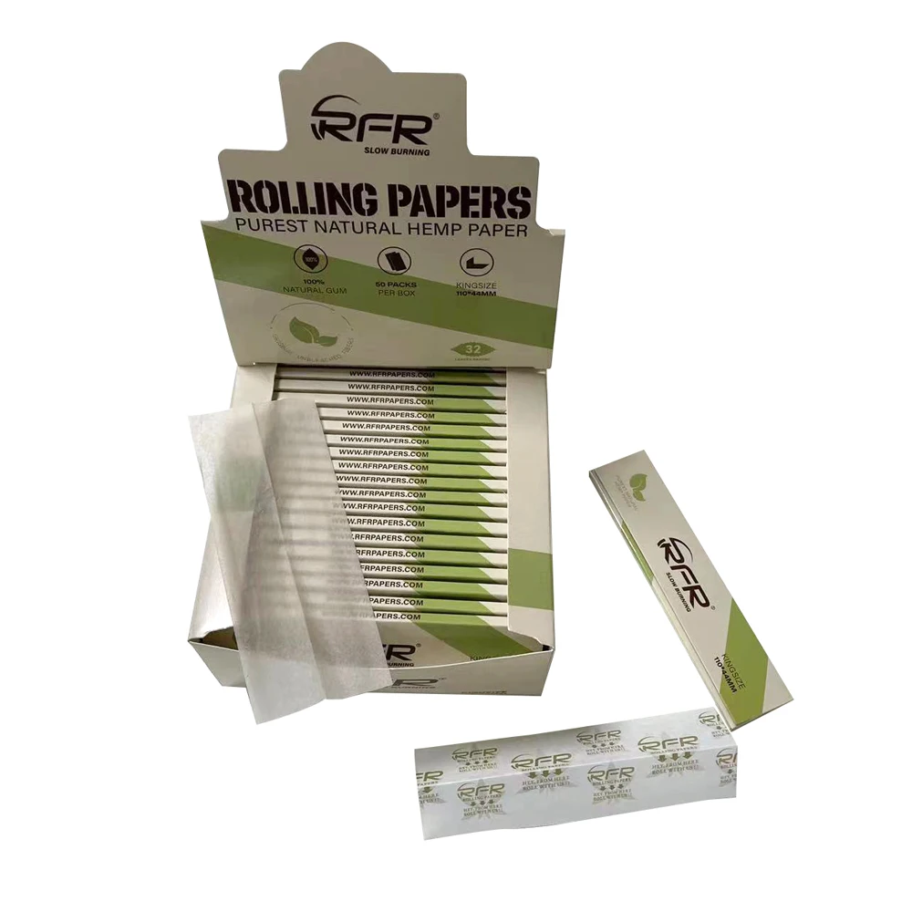 Hot Sales Factory Smoking Rolling Paper Hemp Rolls Kingsize OEM Various Rolling Papers Smoke Shop with Smoking Accessories