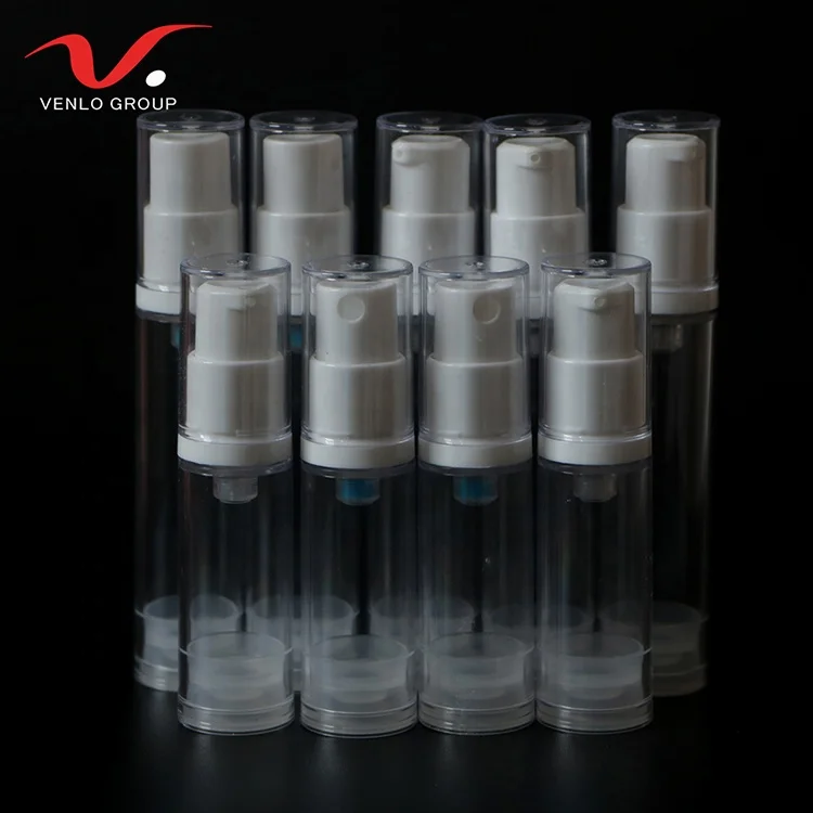 Empty Refillable Plastic Airless Vacuum Pump Bottle Cream Lotion Sample Packing Toiletries Liquid Storage Container