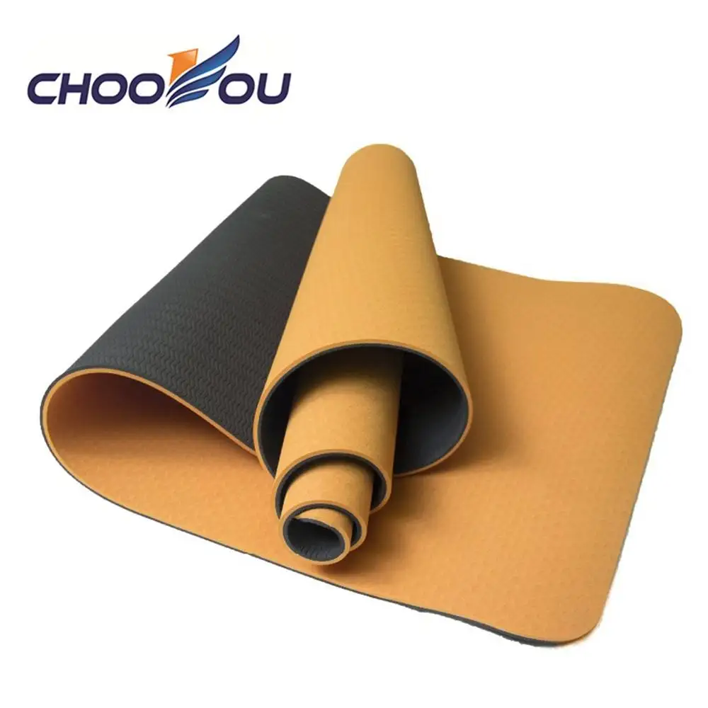 Индивидуальная заводская цена коврик для йоги CHOOYOU из ТПЭ домашний Коврик с логотипом на заказ упражнений в спортзале