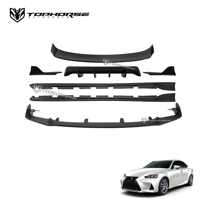 Hight Quality Artisan Body Kit For Lexu-s IS200t 250 300 Carbon fiber Spoiler side skirt diffuser bumper lip