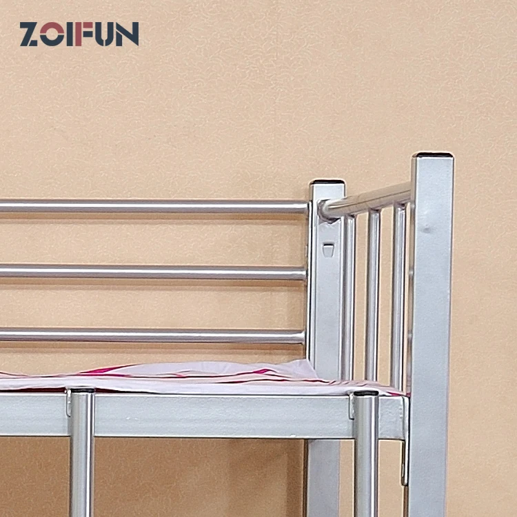 China hot sale metal bunk frame and wooden loft dormitory bunk bed student king size bunk bed