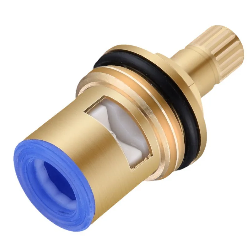 Faucet fittings copper fast open ceramic valve core hot and cold water shower faucet cartridge