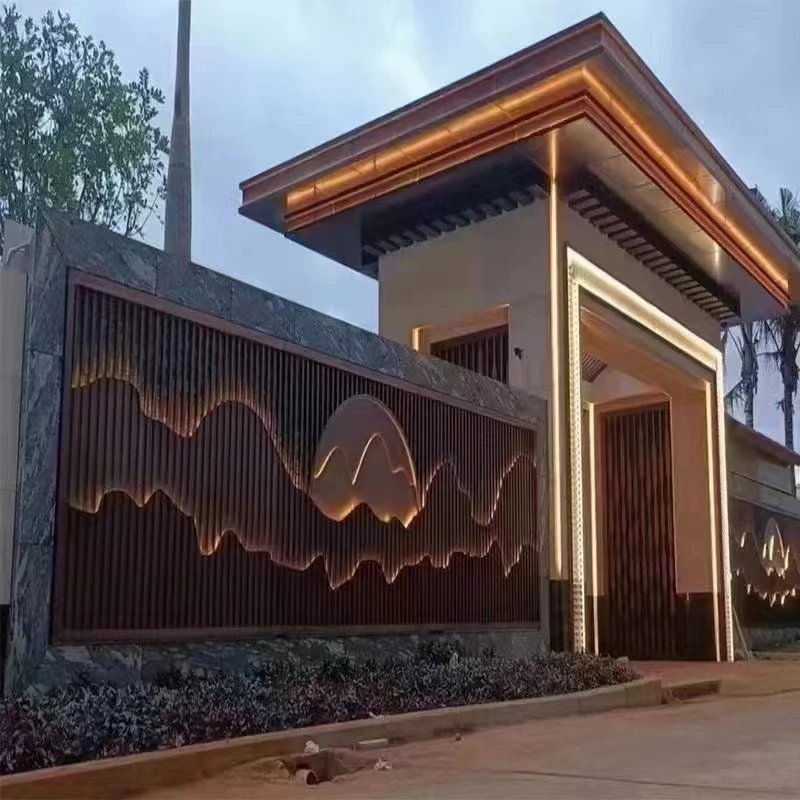 Factory Direct Outdoor Metallic Wall Beautification Decoration Can be Customized According to the Drawing