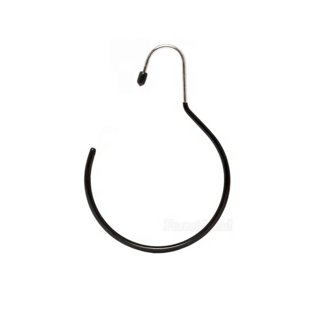 Round shape metal wire scarf display hanger wholesale