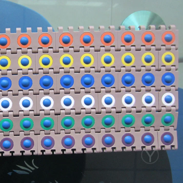 YS300-7 Factory ball bearing modular belt glass ball modular conveyor belt