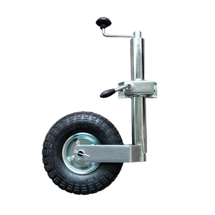 Auto Fold Trailer Jack Heavy Duty Extended Trailer Legs Landing Leg Small Jockey Wheel