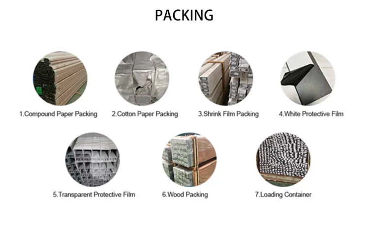 Commercial aluminum window frames glass profile aluminium door parts profiles