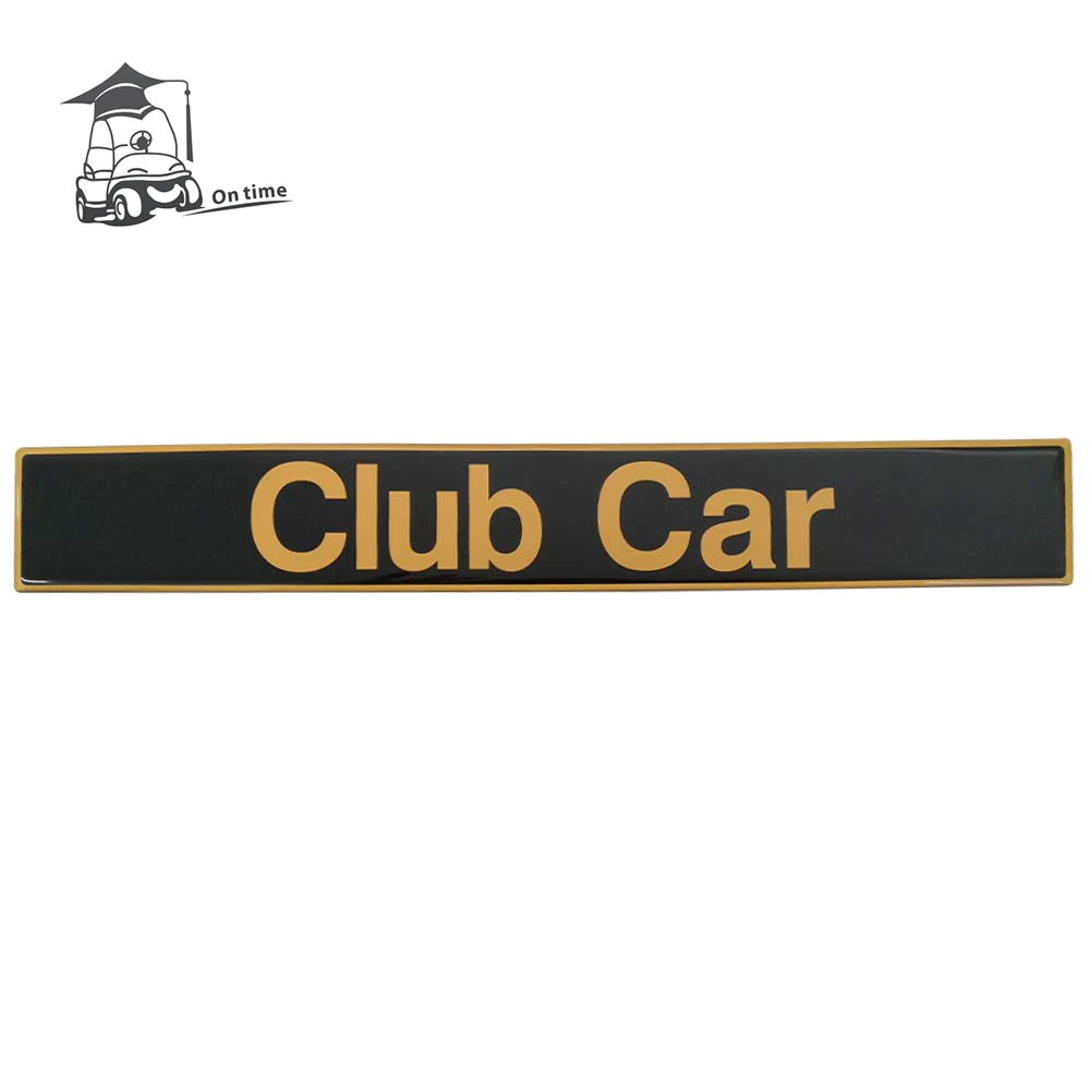 Name Plate Emblem- Black/Gold for Club Car DS & Precedent Golf Cart#1025026-01 102502601