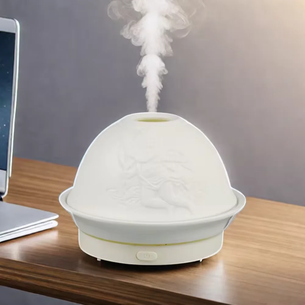 Luxury Fan Diffuser Aromatherapy Ceramic Electric Oil Diffuser Air Fresher