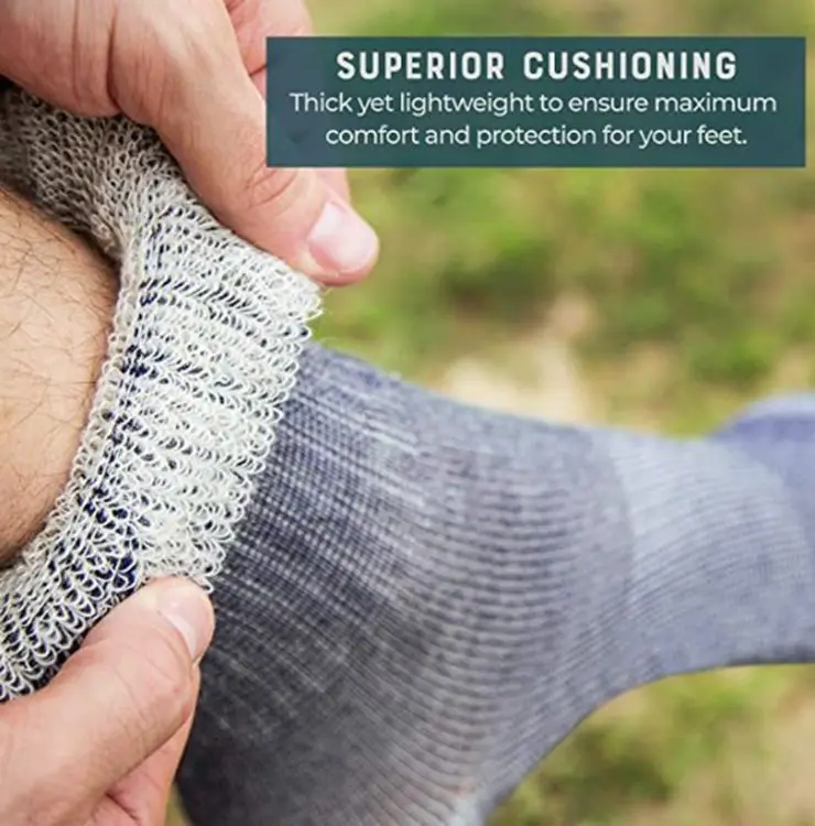 Socks Men High Quality Moisture Wool Socks Ski Thick Warm Winter  Athletic Outdoor Thermal Cushion Crew Merino Wool Hiking Socks