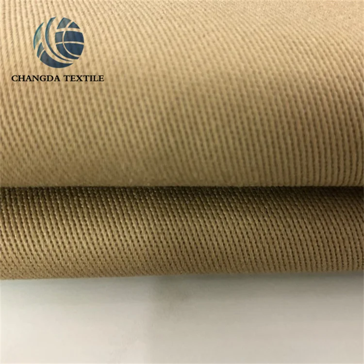 T/C Spandex 16*16+70D 85*54 3/1 270GSM TC Trousers Rib Thread Fabric Garment Twill Polyester Spandex Thobe Men Muslim