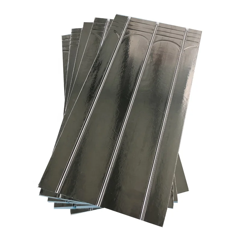 Radiant Floor Heaitng 400 Kpa EPS Overfloor Board With 0.2mm Aluminum Foil High Density Underfloor Heating Panel