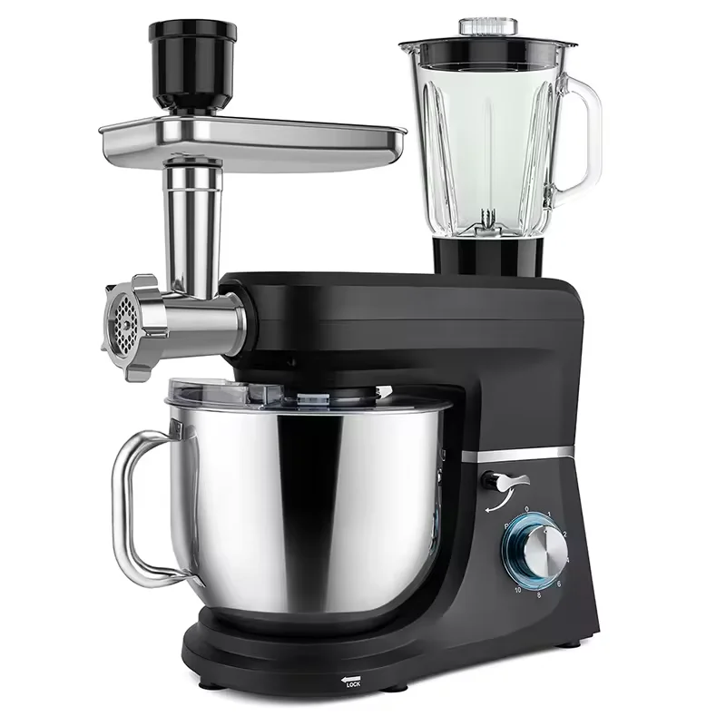 Heavy Duty 10 Speed Powerful 1900w 7.8L Mixer with Stainless Steel Bowl 9 In1 Stand Mixer Electric Hand Food Mixer