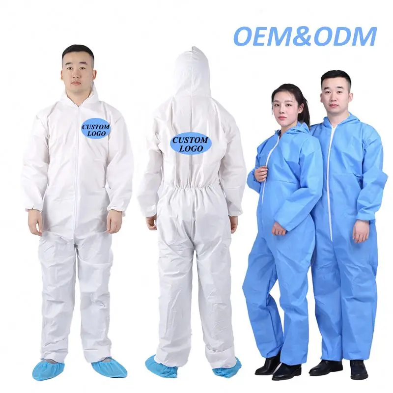 Safety Coverall With Logo Work Wear Safety Wear Disposable Suit