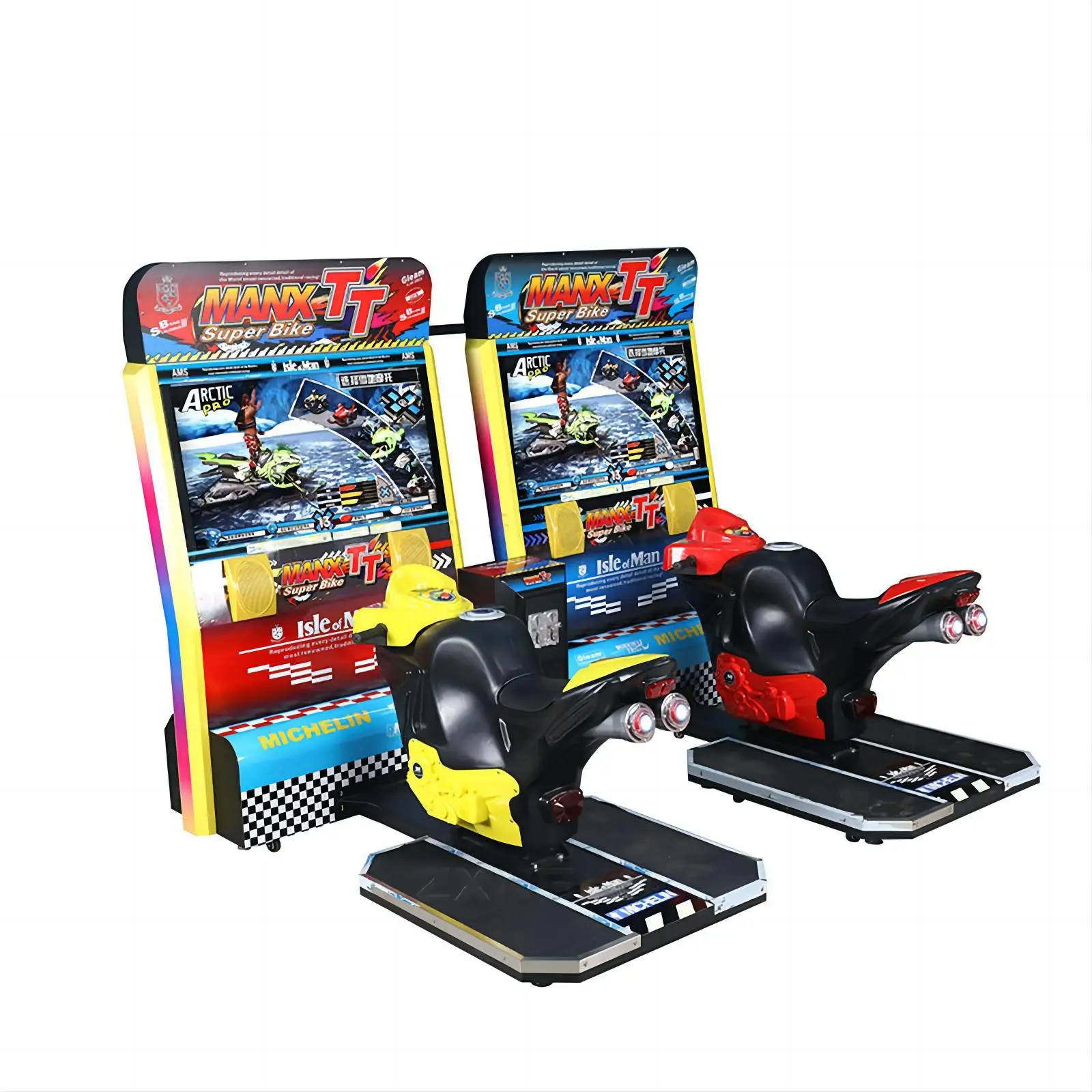 Driver Racing Game Machine Coin Operated TT Super Bike 2 Motor Arcade Games Car Racing Machine For Sale