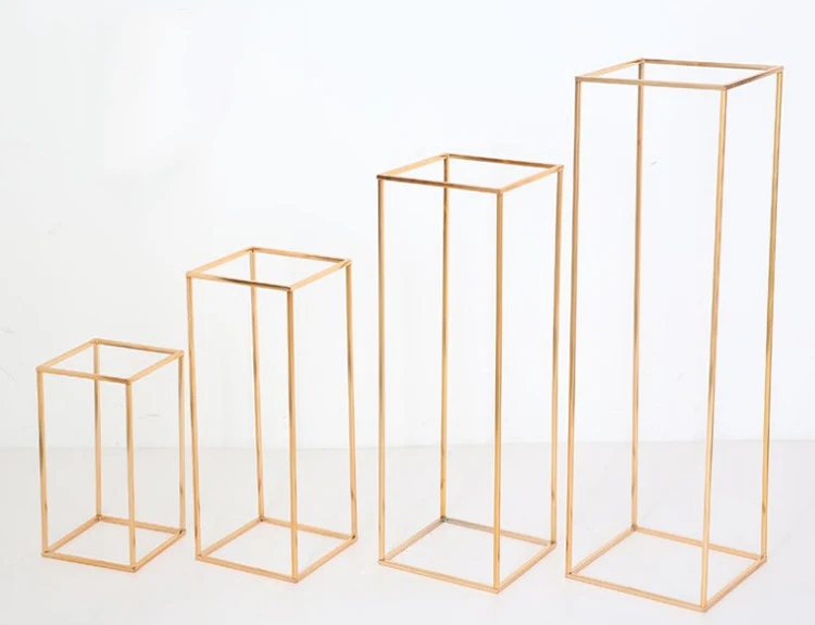 Event Rectangle Frame Flower Stand Wedding Decorations Table Centerpiece