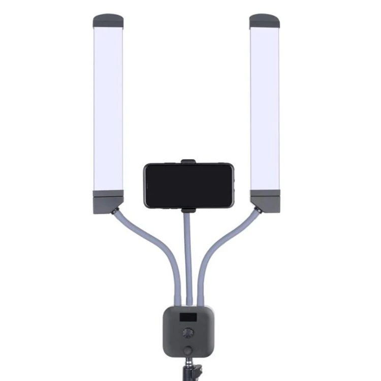 
Photo Studio Twin LED Dual Arms Ring Fill light 3000K-5500K For Camera Video 