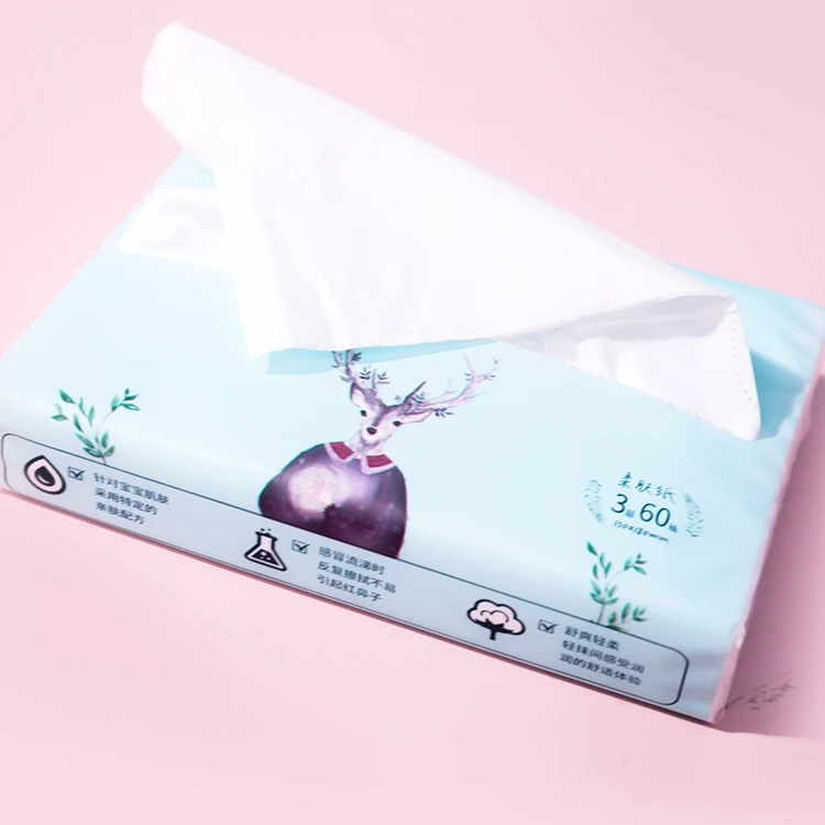 Face Tissue Manufacturer Natural Manufacturer Skin Paper for Daily Use