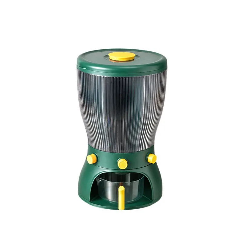 Kitchen Table rotatable plastic dry food cereal rice dispenser storage container box