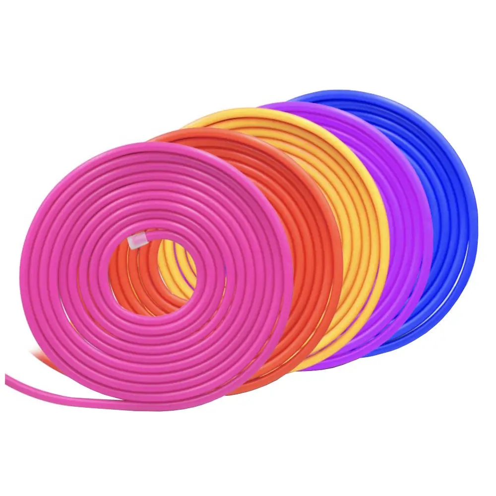 GM MJH1101 Neon flexible led Colorful Silicone PVC DC 12V SMD3535 LED neon light strips waterproof