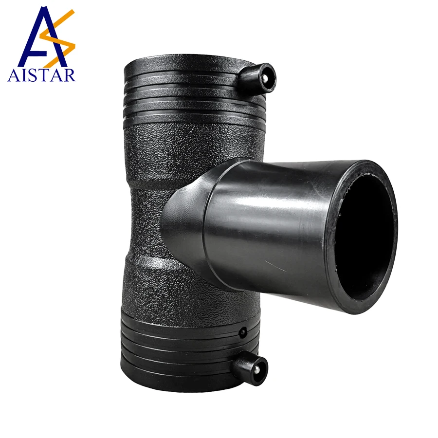 Aistar 63mm Single Layer Tee / HDPE Petroleum Pipe Fitting for Use on Filling Stations