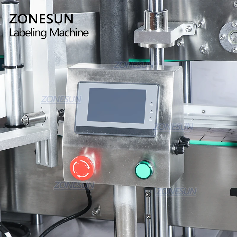  ZONESUN ZS-TB300M автоматическая наклейка плоская бутылка двусторонняя маркировочная машина для квадратных
