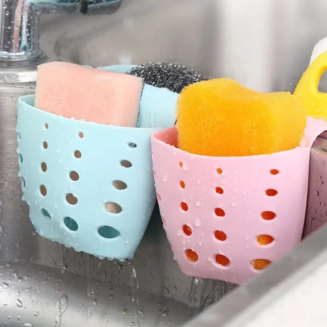 Kitchen Organizer Sink Caddy Holders Hanging Strainer Sponge Holder Kitchen Accessories Storage Holders & Racks Customized Logo